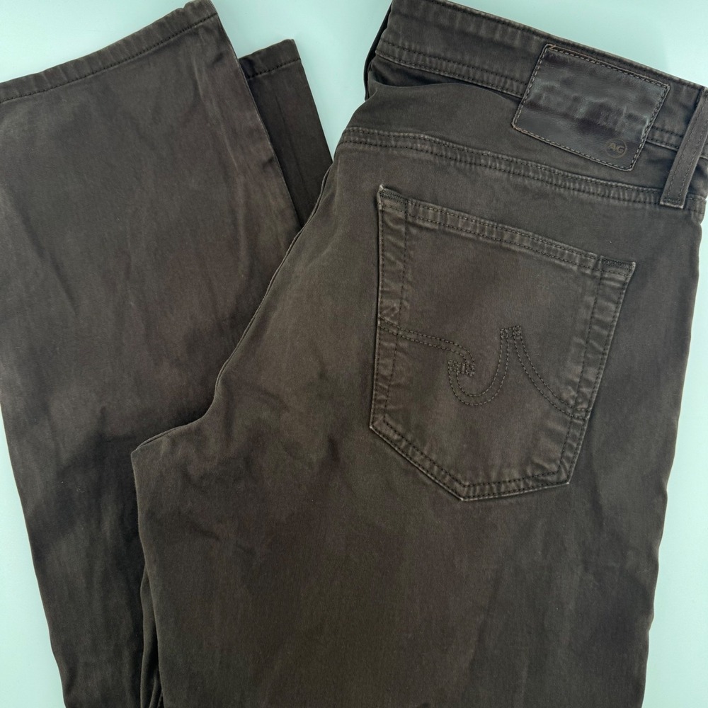 AG Adriano Goldschmied The Graduate Men Jeans‎ Brown *32x34* Cotton Stretch